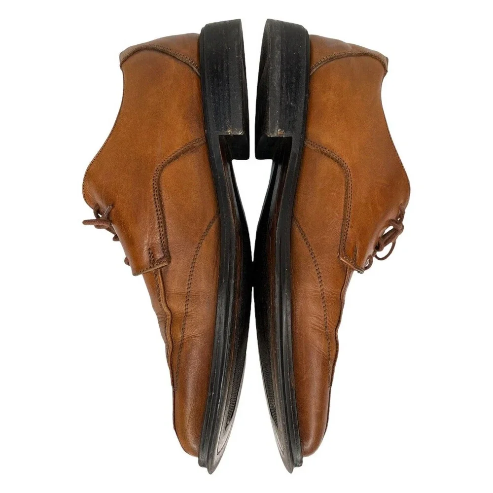 Bachrach Leather Oxford Lace Up Dress Shoe Mens Brown 11.5 M